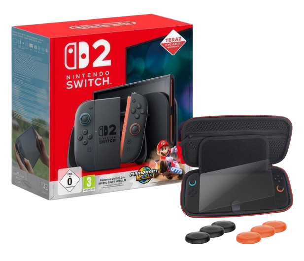 Nintendo Switch 2 + Mario Kart World + Etui FroggieX - 1351849 - zdjęcie